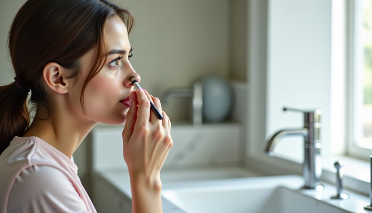 Les teintes de maquillage idéales pour masquer un bouton rouge sur le nez